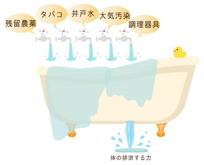体の排泄する力